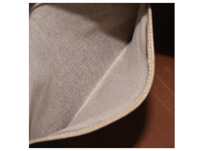 Céline CELINE Macadam Canvas Boston Bag PVC Leder Braun Gold - Ansicht 26