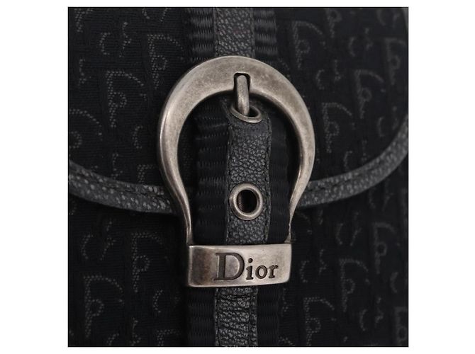 Christian Dior Trotter Canvas Wallet Black Silver - vista 12