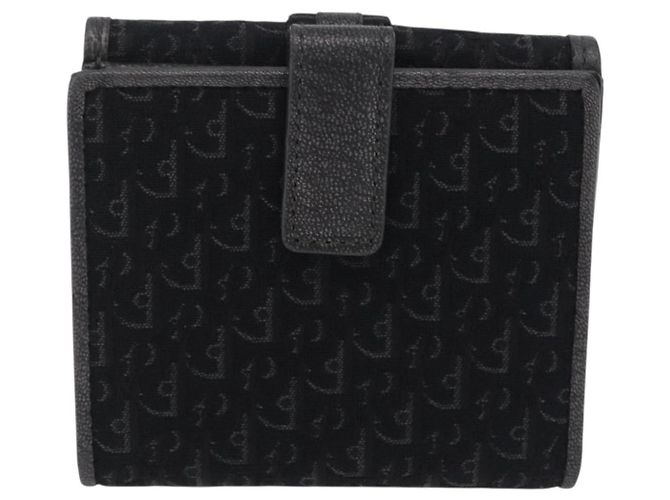 Christian Dior Trotter Canvas Wallet Black Silver - vista 3