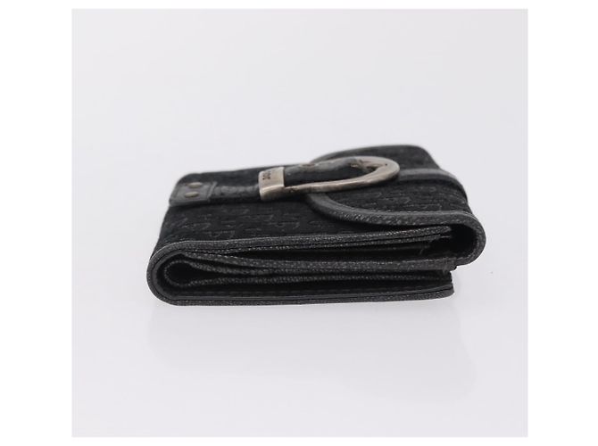 Christian Dior Trotter Canvas Wallet Black Silver - vista 4