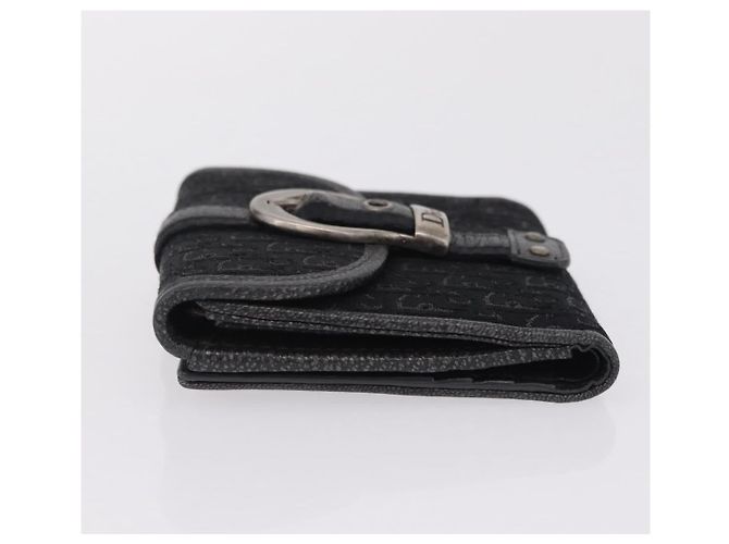 Christian Dior Trotter Canvas Wallet Black Silver - vista 5