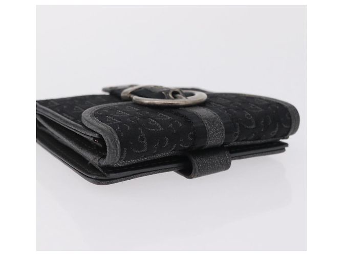 Christian Dior Trotter Canvas Wallet Black Silver - vista 6