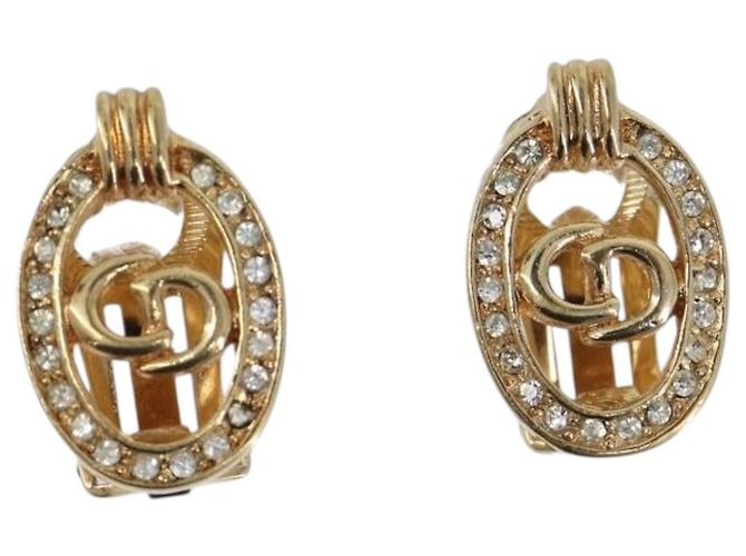 Christian Dior Ohrringe Metall Goldfarben - Ansicht 2