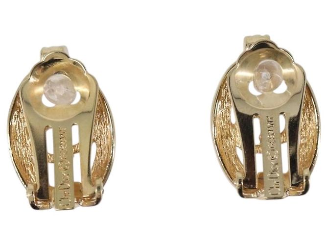 Christian Dior Ohrringe Metall Goldfarben - Ansicht 3