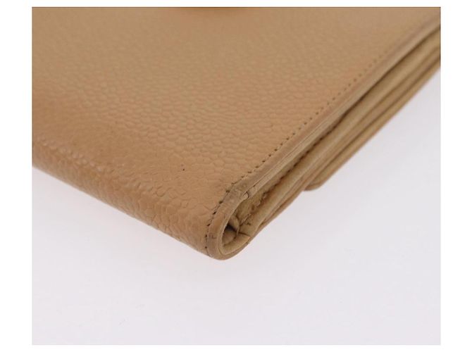 Cartera CHANEL de piel Caviar Beige CC - vista 11