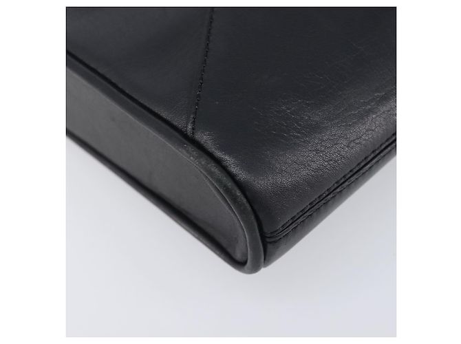 Céline CELINE Sac à épaule en cuir noir - vue 11