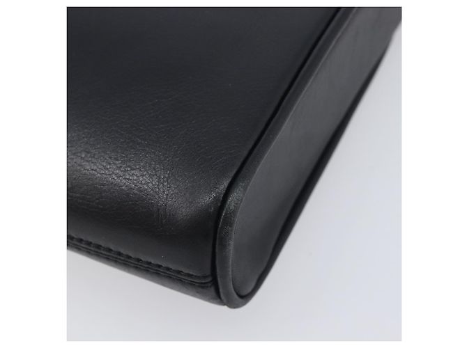Céline CELINE Sac à épaule en cuir noir - vue 12