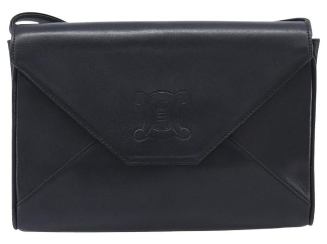 Céline CELINE Sac à épaule en cuir noir - vue 2