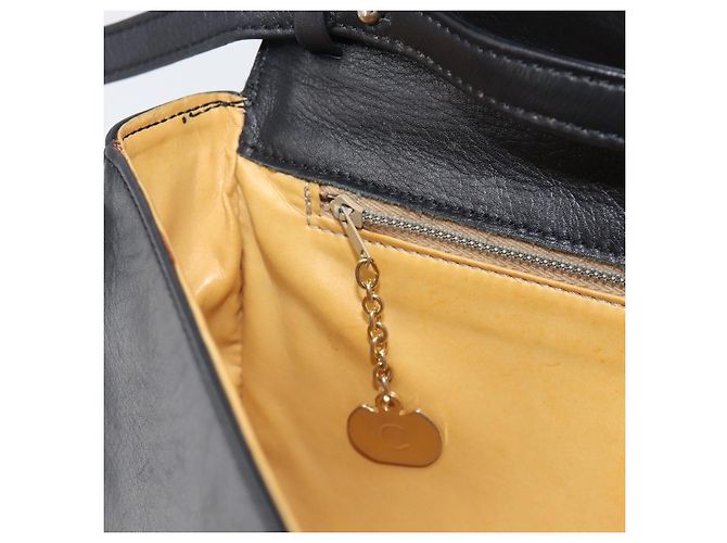 Céline CELINE Sac à épaule en cuir noir - vue 22