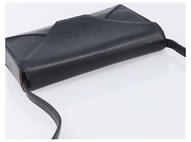 Céline CELINE Sac à épaule en cuir noir - vue 6