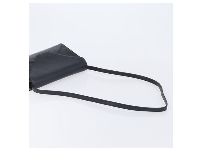Céline CELINE Sac à épaule en cuir noir - vue 7