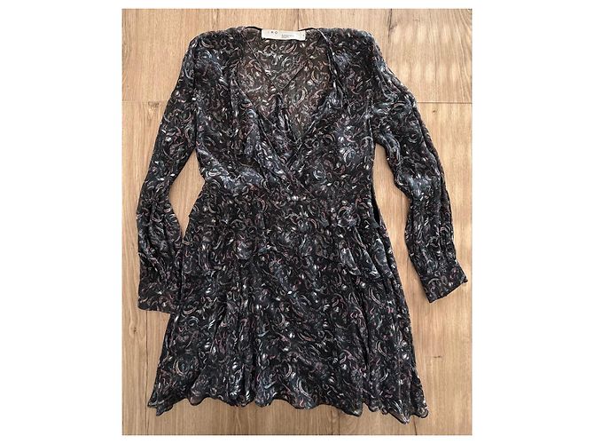 IRO Honess bedrucktes Viskosekleid - Ansicht 3