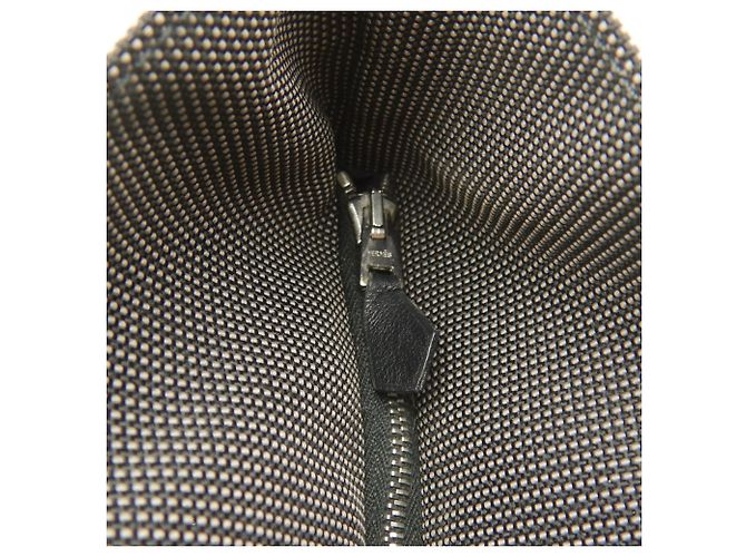 Hermès Saco Cabas Hermes Herline em Nylon Cinza - vista 16