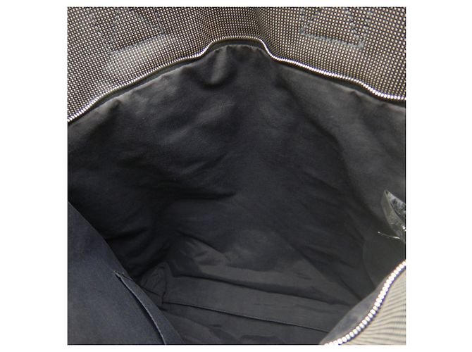 Hermès Saco Cabas Hermes Herline em Nylon Cinza - vista 18