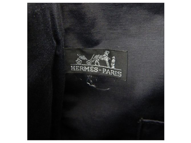 Hermès Saco Cabas Hermes Herline em Nylon Cinza - vista 20