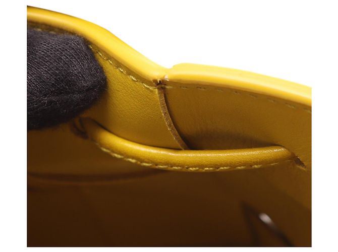 Bottega Veneta Borsa a Secchiello Mini Nappa Maxi Intrecciato Cassette Gialla - vista 6