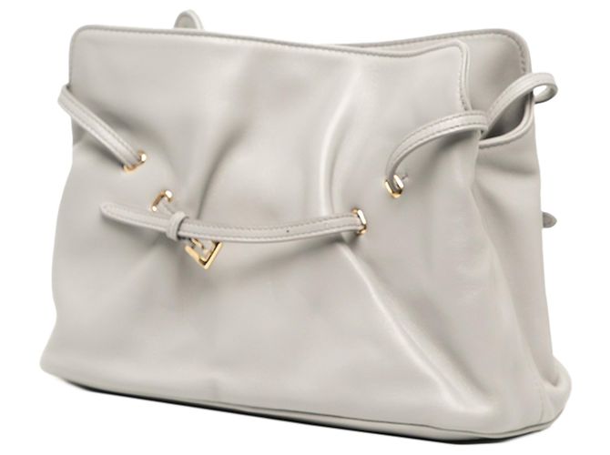 Prada Bolsa de Ombro Dada Small em Nappa cinza - vista 2