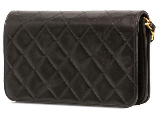 Chanel Black Mini CC Quilted Lambskin Full Flap - Ansicht 2