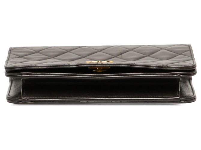 Chanel Black Mini CC Quilted Lambskin Full Flap - Ansicht 3
