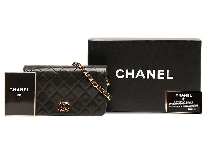 Chanel Black Mini CC Quilted Lambskin Full Flap - Ansicht 6