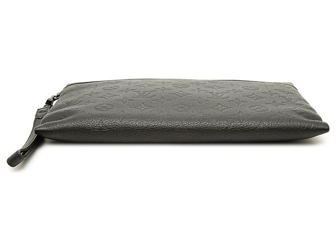 Louis Vuitton Black Monogram Shadow Pochette To Go - vista 3
