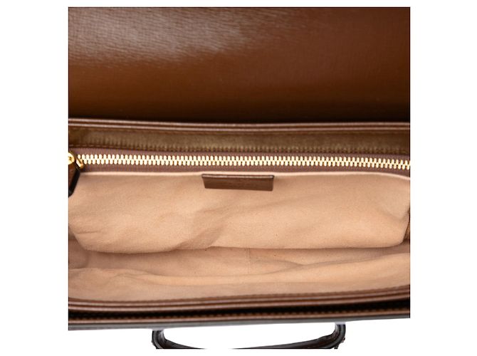 Borsa a tracolla Gucci Horsebit 1955 in pelle marrone Medium - vista 4