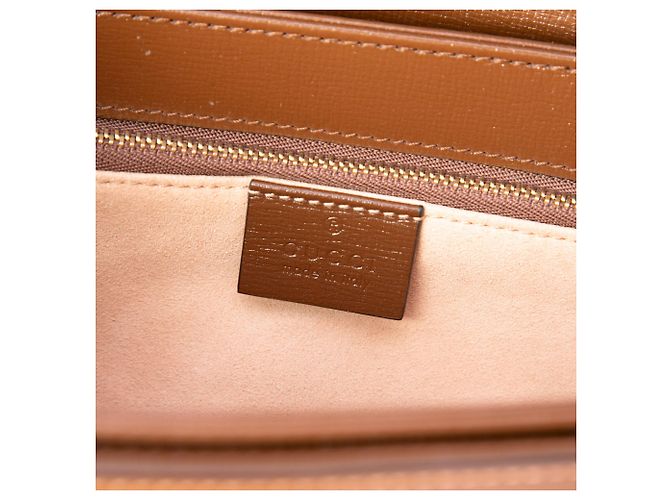 Borsa a tracolla Gucci Horsebit 1955 in pelle marrone Medium - vista 5