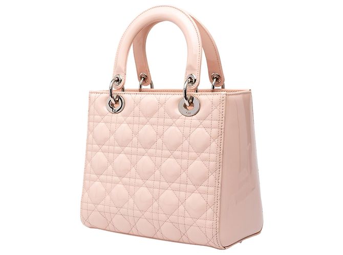 Dior Pink Medium Patent Cannage Lady Dior - Ansicht 2