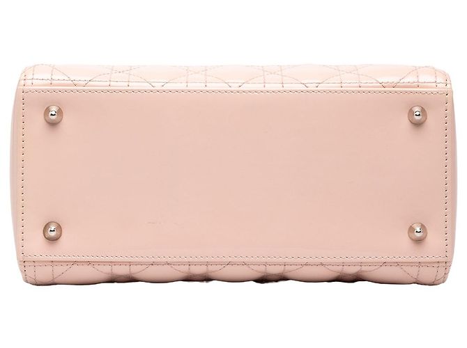 Dior Pink Medium Patent Cannage Lady Dior - Ansicht 3