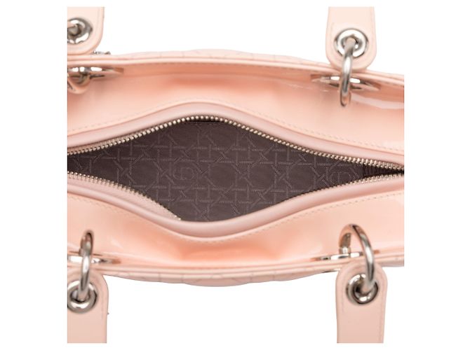 Dior Pink Medium Patent Cannage Lady Dior - Ansicht 4