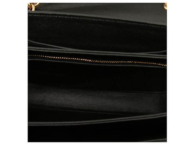 Céline Borsa a tracolla C in pelle di vitello lucida nera Medium Celine - vista 4