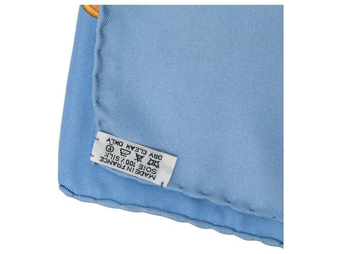 Lenço de Seda Hermès Blue Amazonia 90 - vista 2