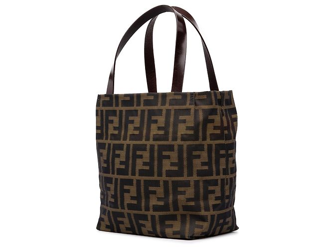 Fendi Mini Zucca Canvas Tote Braun - Ansicht 2