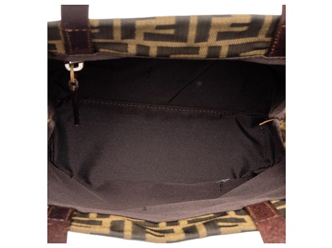 Fendi Mini Zucca Canvas Tote Braun - Ansicht 4