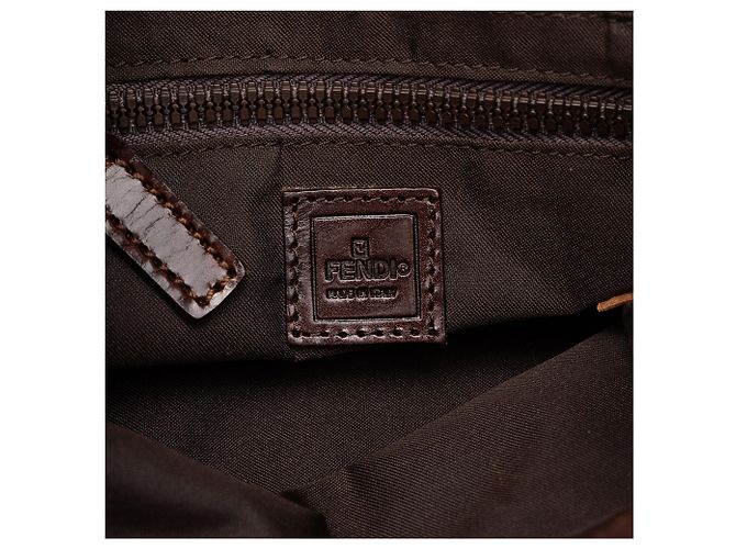 Fendi Mini Zucca Canvas Tote Braun - Ansicht 5