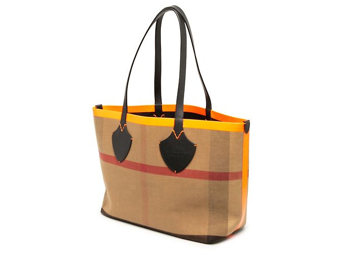 Burberry Beige Mega Check Canvas The Giant Reversible Tote - Ansicht 2