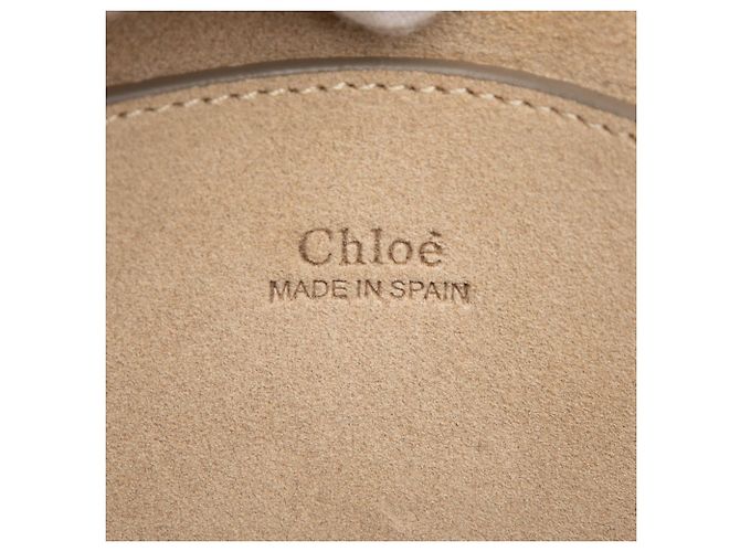 Chloé Faye Piccola Borsa a Tracolla in Camoscio e Vitello Arancione - vista 5