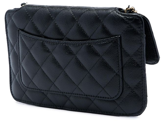 Borsa Shopping Pieghevole Chanel in Nylon Nero Graffiti con Patta Caviar - vista 2