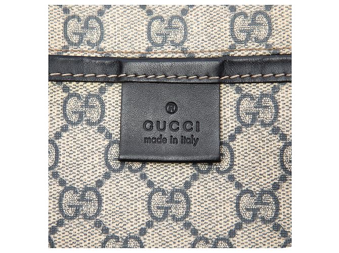 Gucci Beige GG Supreme Web Tote - Ansicht 5