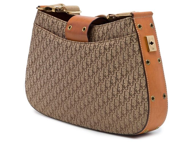 Borsa a tracolla Dior Beige Diorissimo Trotter Canvas Street Chic Columbus - vista 2