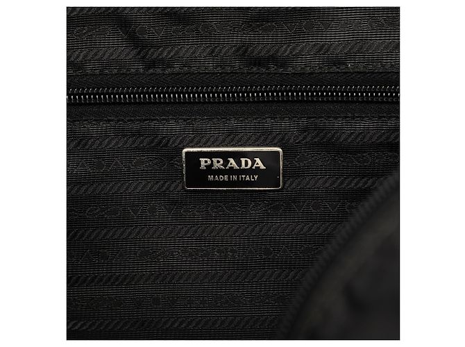 Prada Camera Bag aus schwarzem Tessuto - Ansicht 5