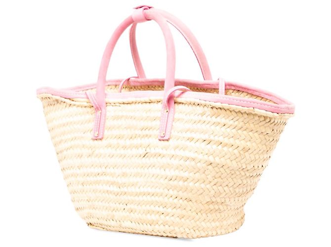 Jacquemus Beige Straw Le Grand Panier Soli Satchel - vista 2