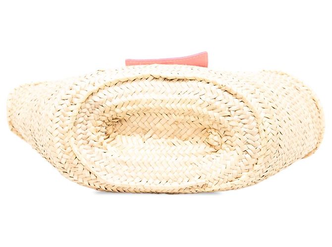 Jacquemus Beige Straw Le Grand Panier Soli Satchel - vista 3