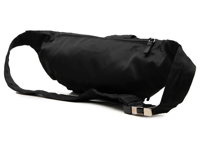 Borsello da cintura Prada in Tessuto nero multi-tasche - vista 2