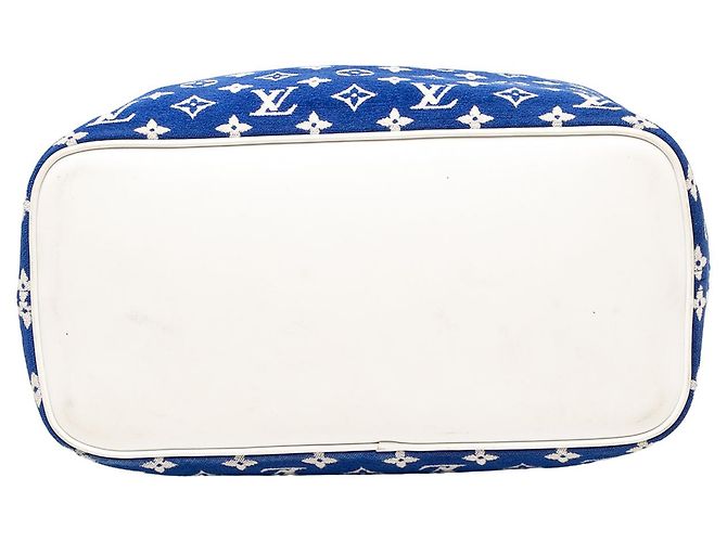 Louis Vuitton Blue LV Match Monogram Jacquard Velvet Neverfull MM - Ansicht 3