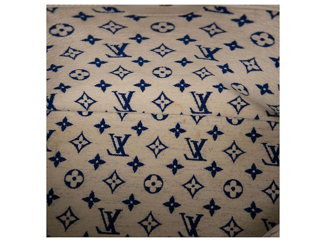 Louis Vuitton Blue LV Match Monogram Jacquard Velvet Neverfull MM - Ansicht 4