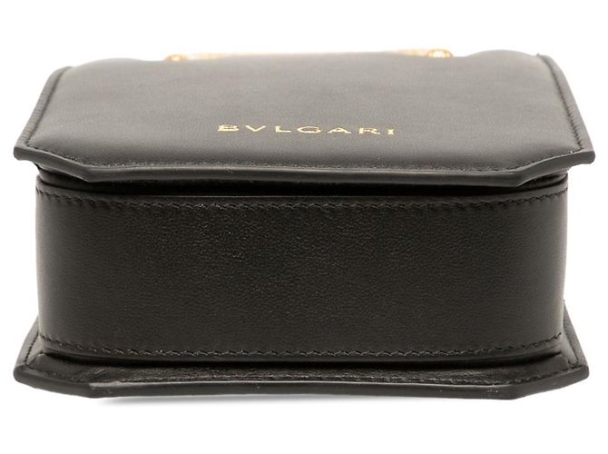 Bulgari Mini tote Serpentine in pelle nera Bvlgari - vista 3