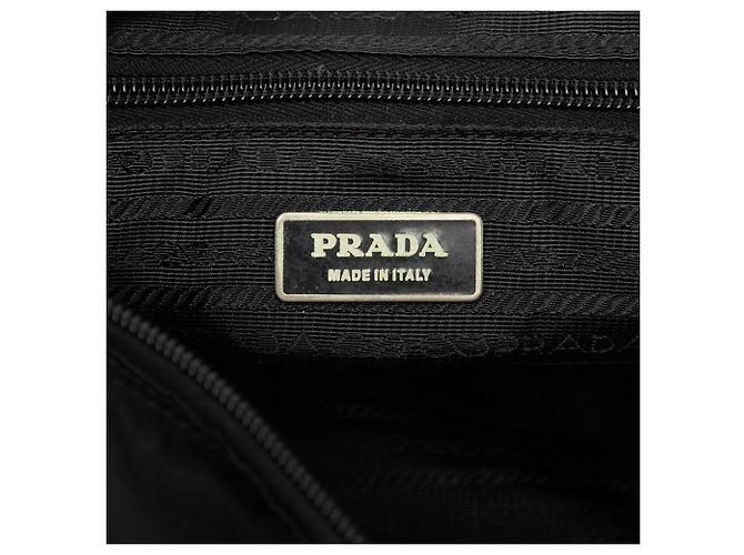 Double Bolsa Messenger Prada em Tessuto preta com zíper e fivela dupla - vista 5