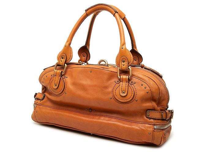 Chloé Paddington East West Zippy Handtasche aus braunem Leder - Ansicht 2