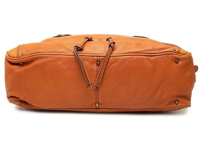 Chloé Paddington East West Zippy Handtasche aus braunem Leder - Ansicht 3